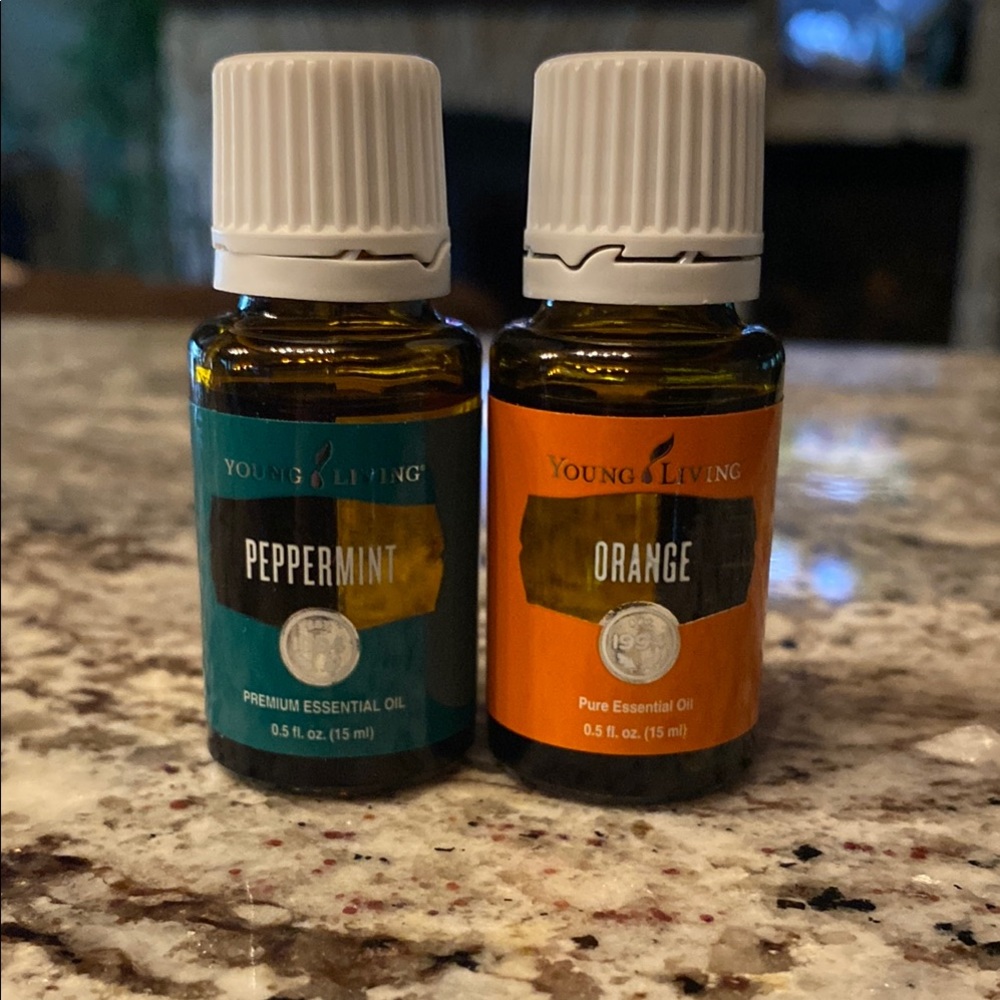 Young Living Peppermint and Orange Essential Oil Duo
